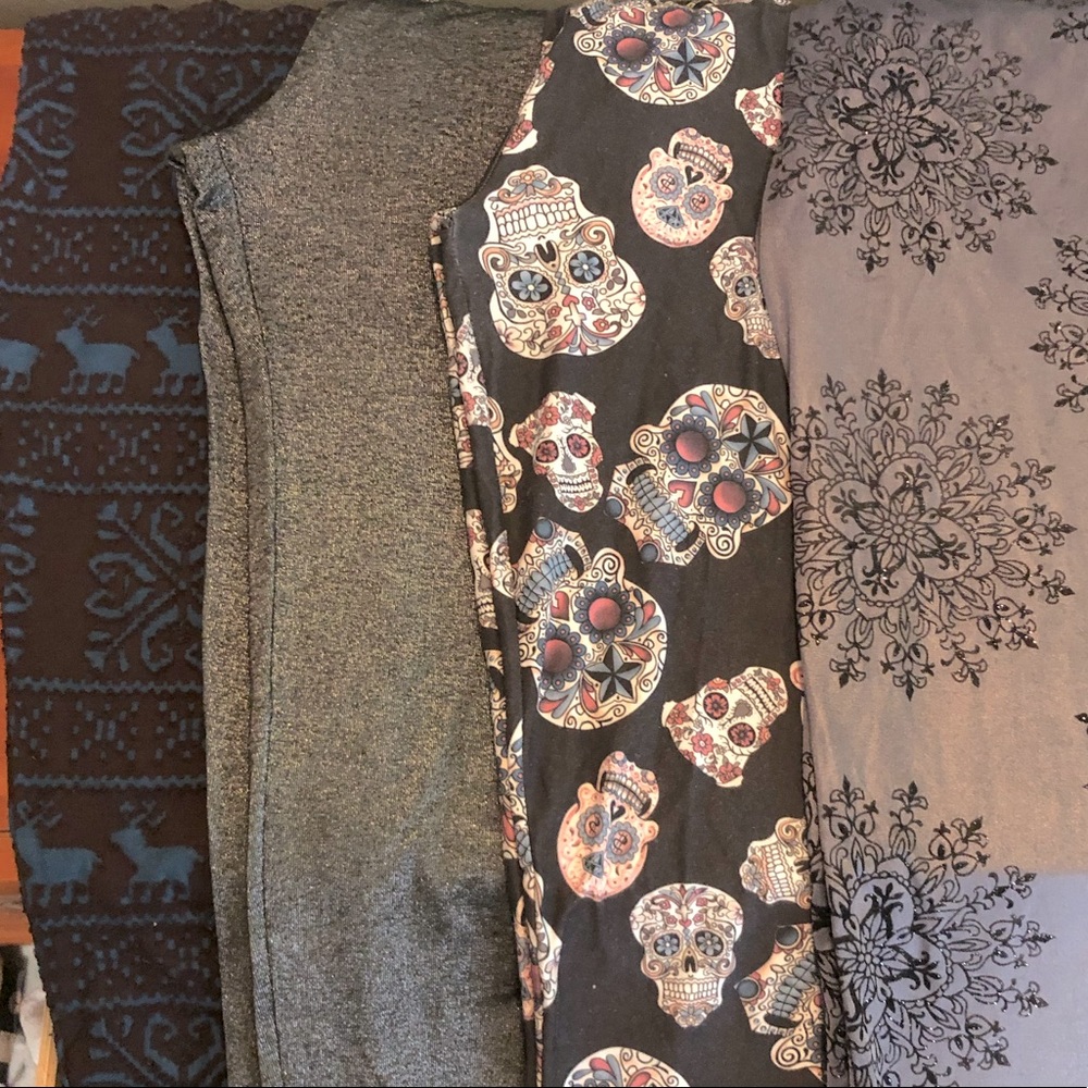 4 Pcs Women’s Fashion Graphic Leggings